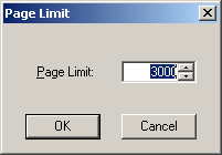 Page Limit Dialog