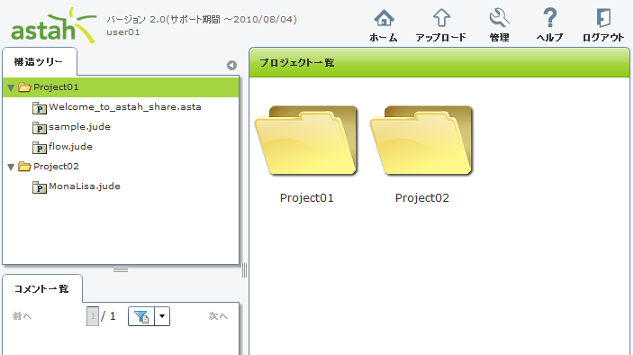 プロジェクト一覧