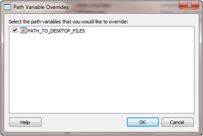 Path Variable Overrides
