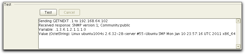 Test Collector Settings