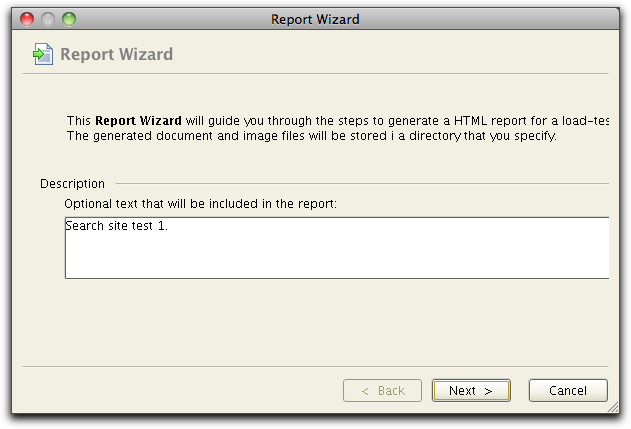 report wizard