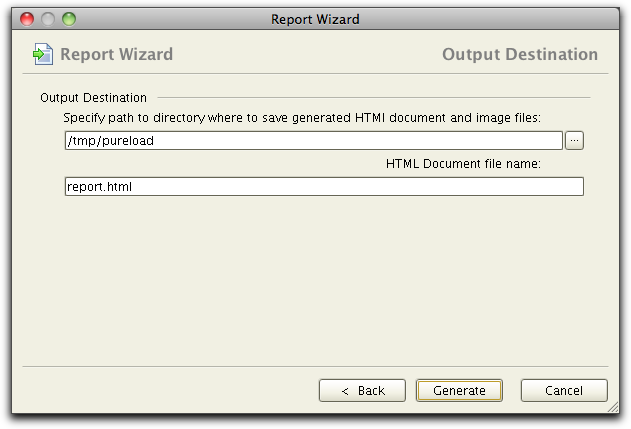 report wizard