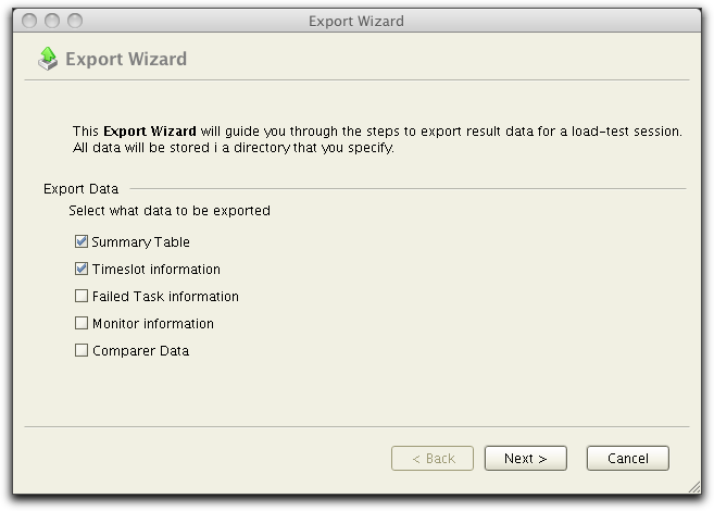 export wizard