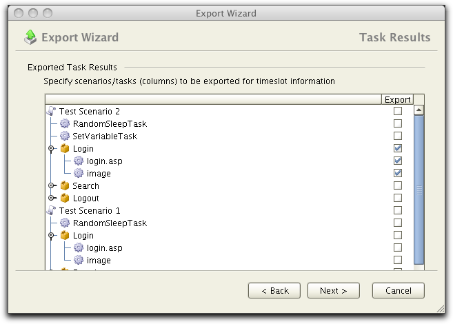 export wizard