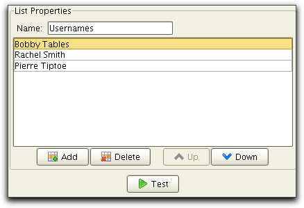 list generator