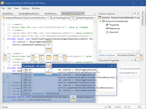 Actipro Docking & MDI for WPF