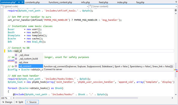 PHP Tools for Visual Studio