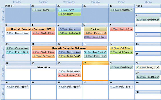 Codejock Calendar Visual C++ MFC （英語版）