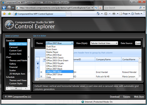 ComponentOne Studio WPF