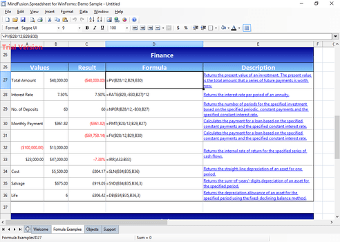 MindFusion.Spreadsheet for WinForms