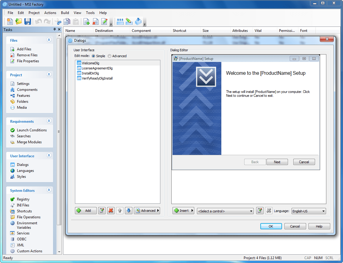 advanced installer msi from exe