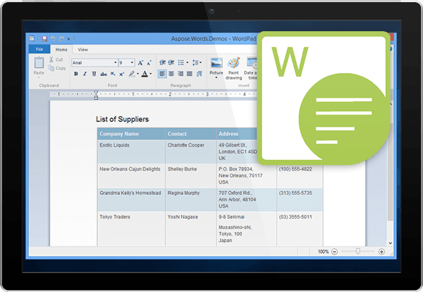 Aspose Word For .net