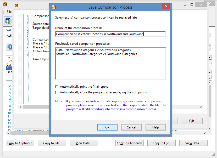 Alfaalfa sql server comparison tool