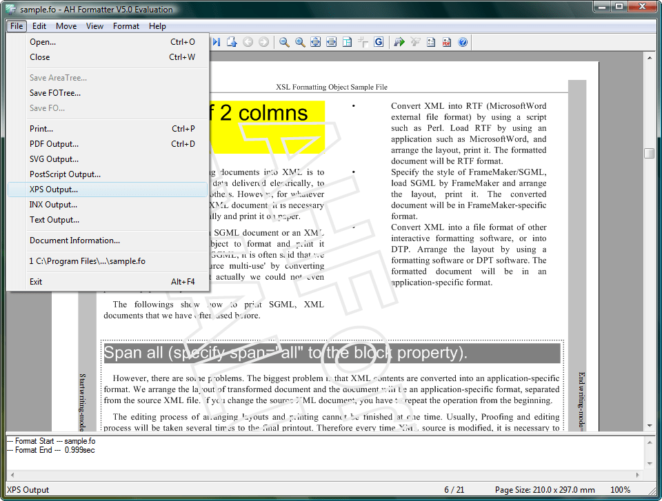 AH XSL Formatter Standard（英語版）