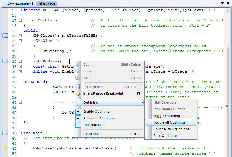 Advanced edit control with syntax highlighting.