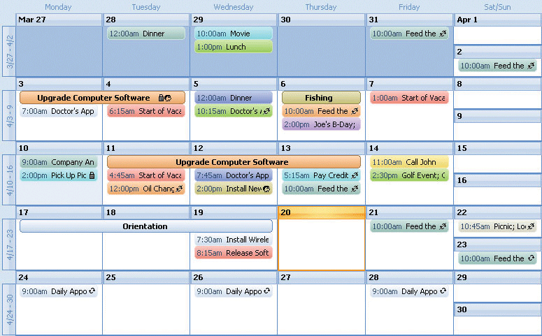 activex calendar control 12.0