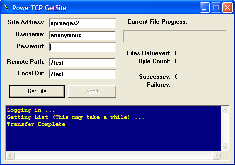 PowerTCP FTP for ActiveX
