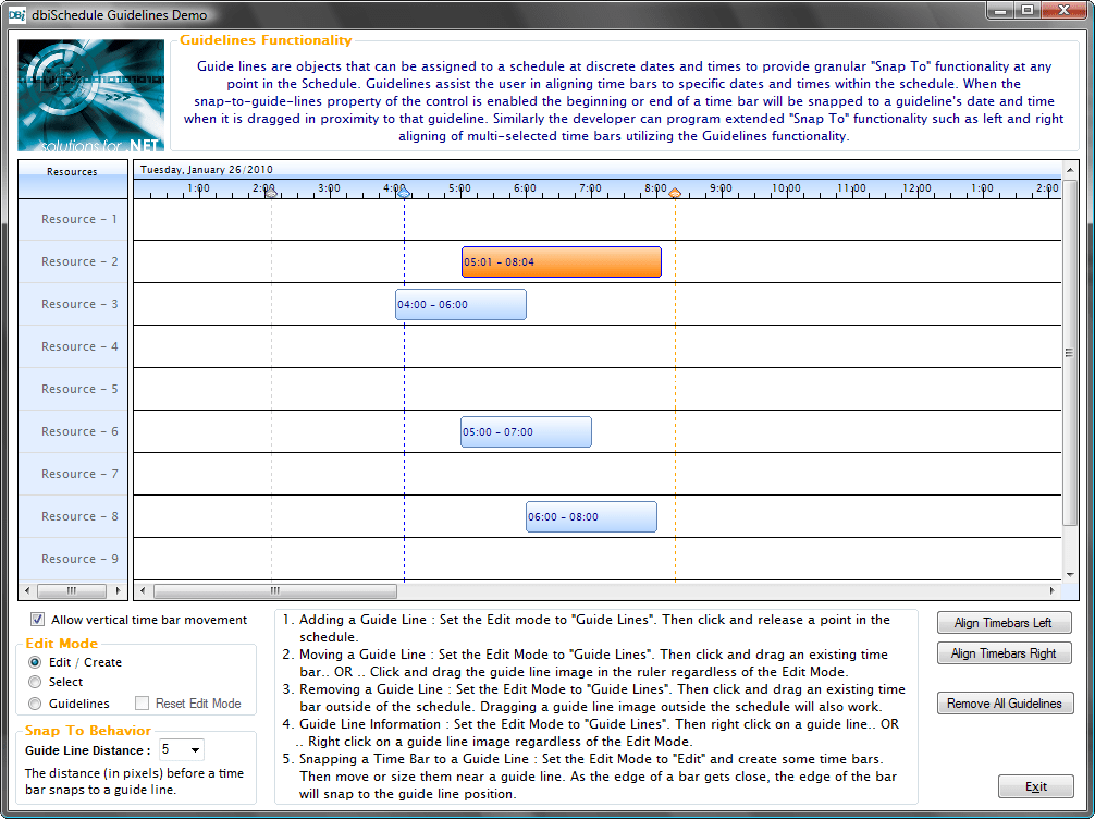 Solutions Schedule for .NET