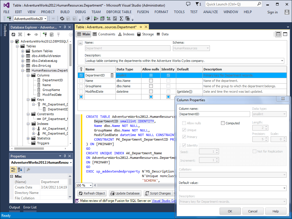 dbForge Fusion for SQL Server