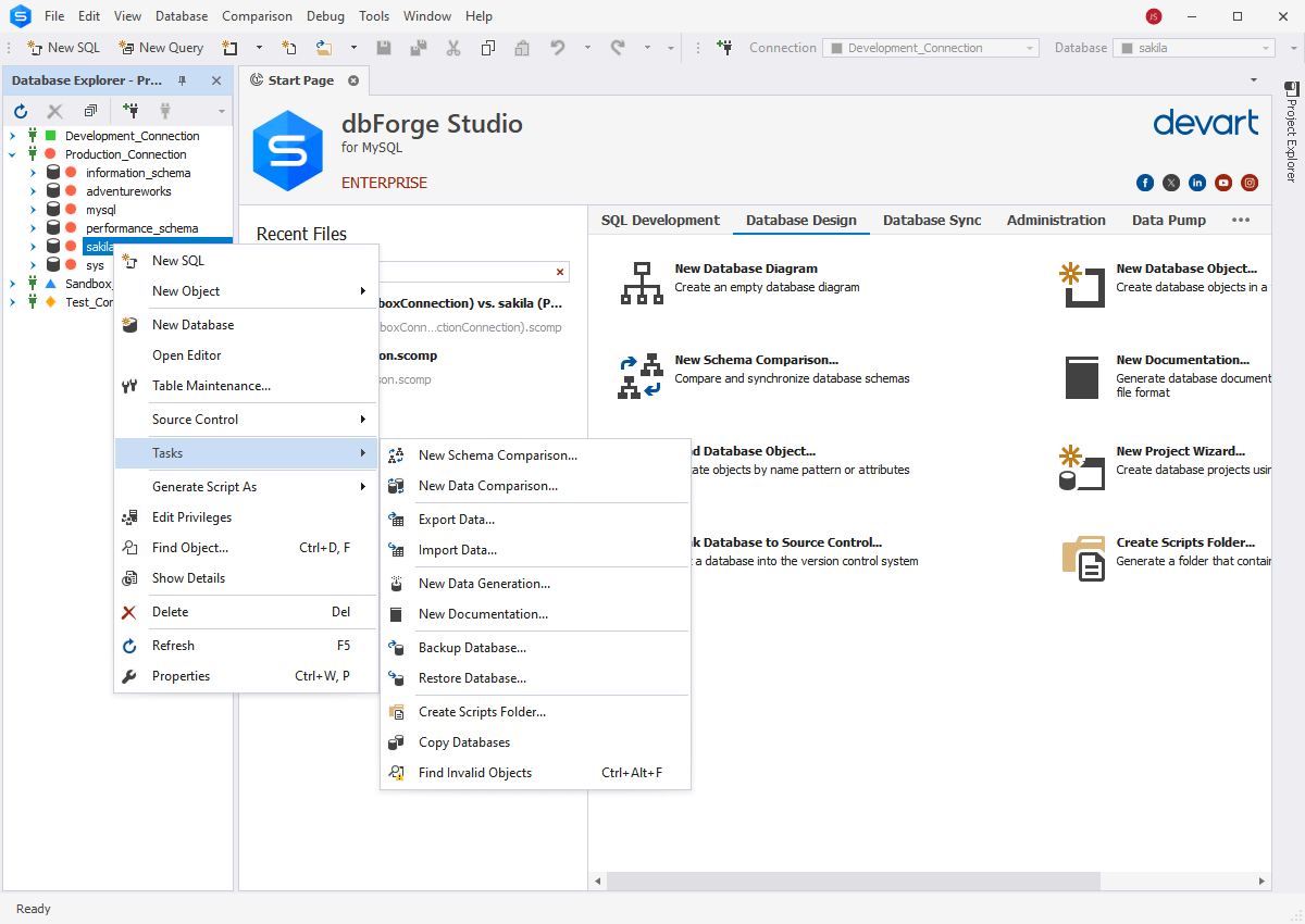 dbForge Studio for MySQL