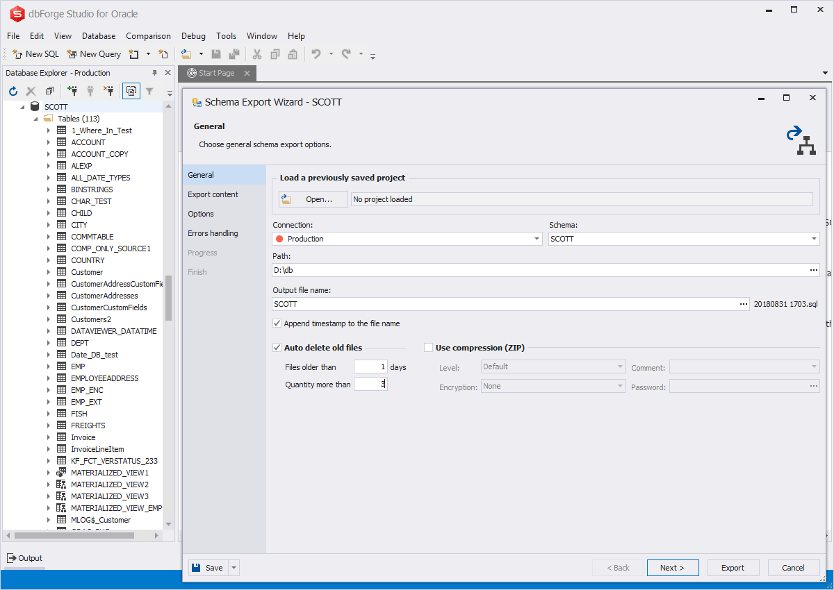 dbForge Studio for Oracle