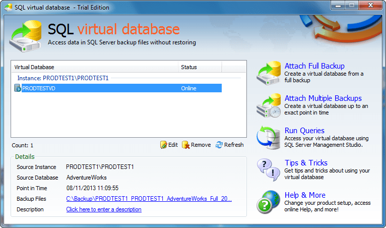 SQL Virtual Database