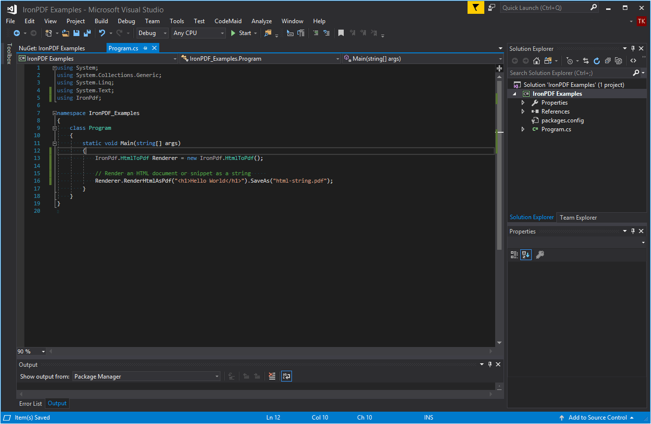 IronPDF for .NET