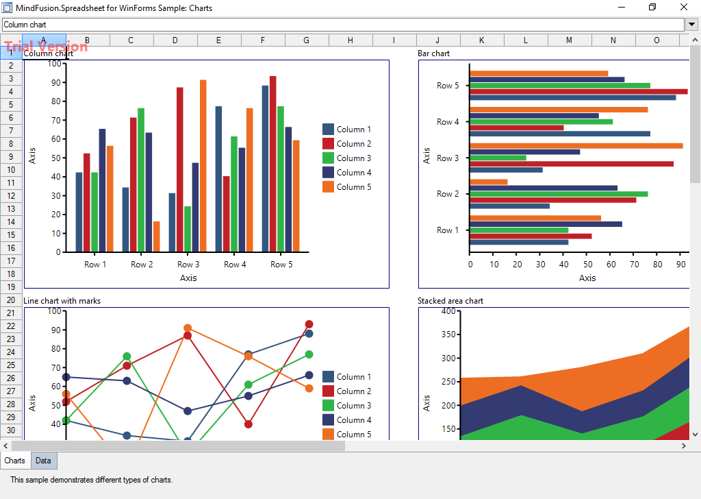 MindFusion.Spreadsheet for WinForms