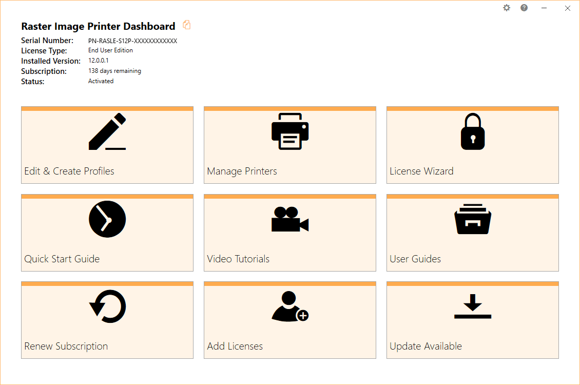 Raster Image Printer