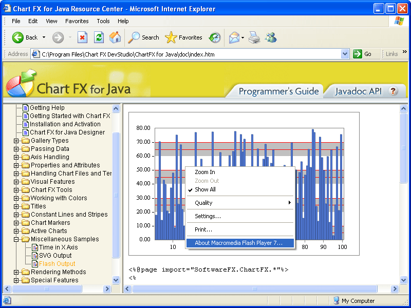 Chart FX for Java 6.5 （英語版）