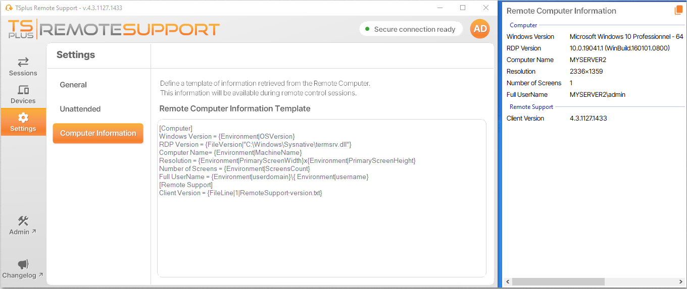 TSplus Remote Support