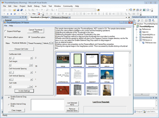 ImagXpress Document （英語版） のスクリーンショット