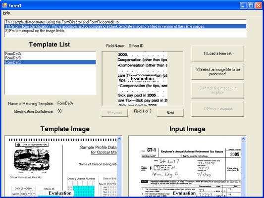 Screenshot von FormFix Standard ActiveX