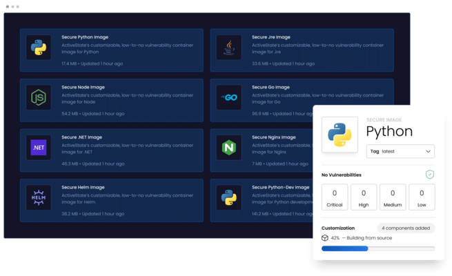 ActiveState Platform のスクリーンショット
