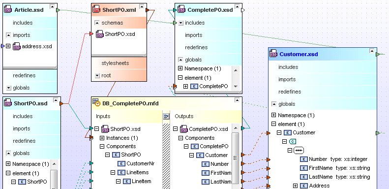 Screenshot of Altova SchemaAgent