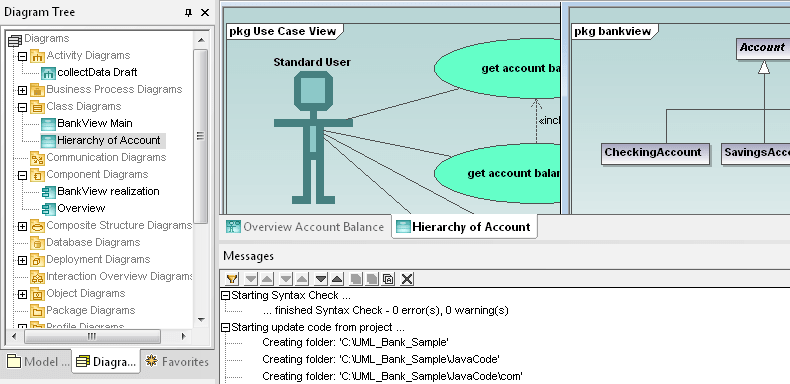 Schermata di Altova UModel Enterprise Edition