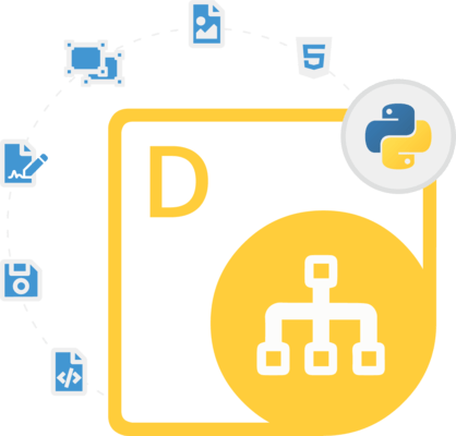 Capture d'écran de Aspose.Diagram for Python via Java