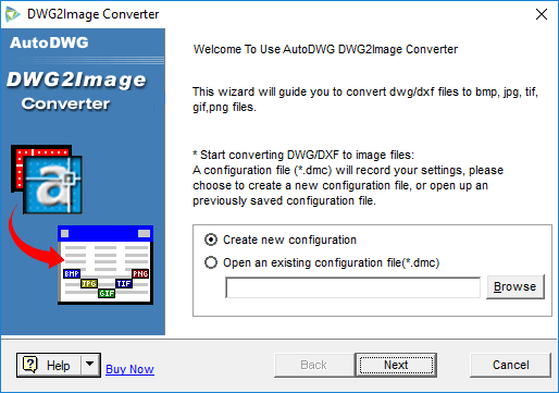 Screenshot of DWG to Image Converter