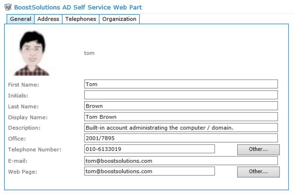 About SharePoint AD Self Service