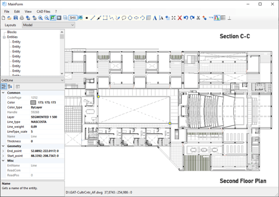 Screenshot of CAD .NET