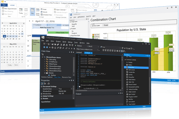 Screenshot of Codejock Suite Pro