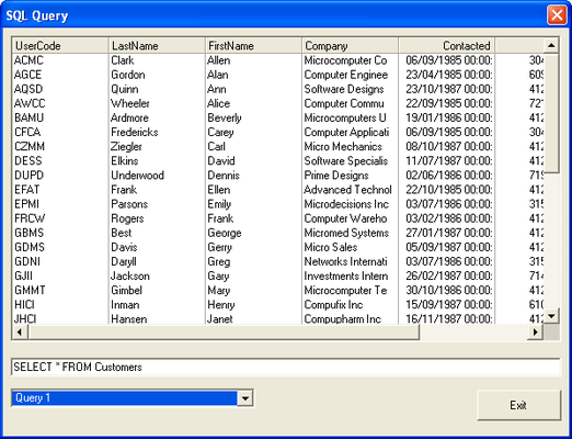 Captura de pantalla de ComponentOne List for WinForms