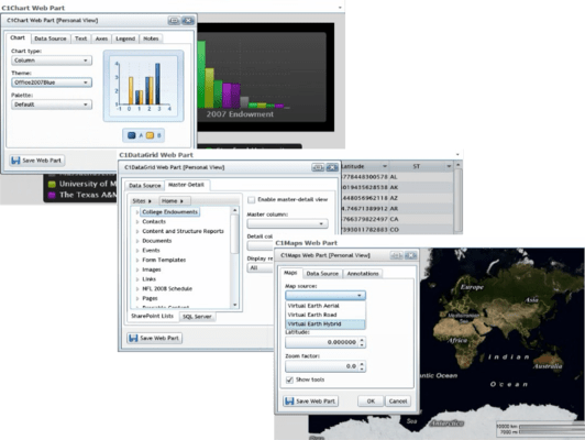 ComponentOne Maps for SharePoint（英語版） のスクリーンショット