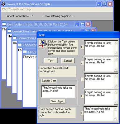 Screenshot von PowerTCP C++ Professional Toolkit