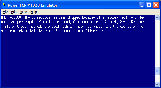 Screenshot of PowerTCP Emulation for ActiveX