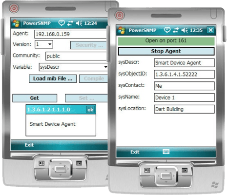 Screenshot of PowerSNMP for .NET CF