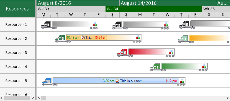 Screenshot of Solutions Schedule for .NET