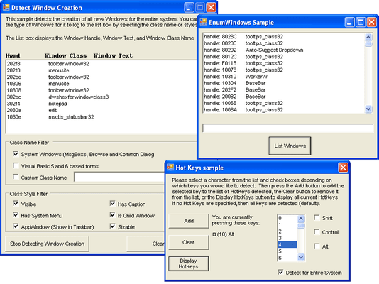 Captura de tela do Desaware Universal .NET