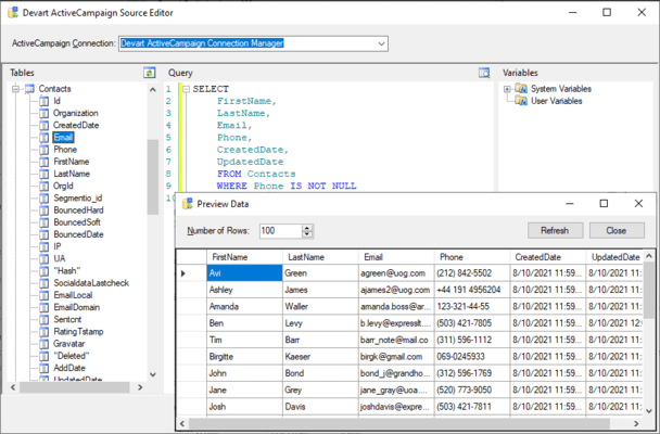 Devart Ssis Data Flow Components For Activecampaign 6896