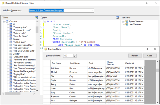 Devart Ssis Data Flow Components For Hubspot 8658